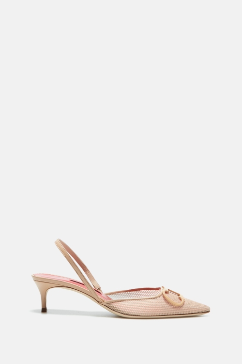 INITIALS INSIGNIA 45 MESH SLINGBACK PUMPS