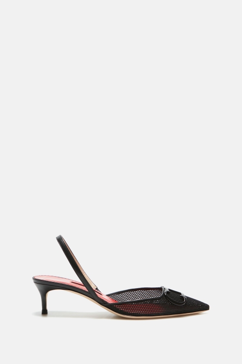 INITIALS INSIGNIA 45 MESH SLINGBACK PUMPS