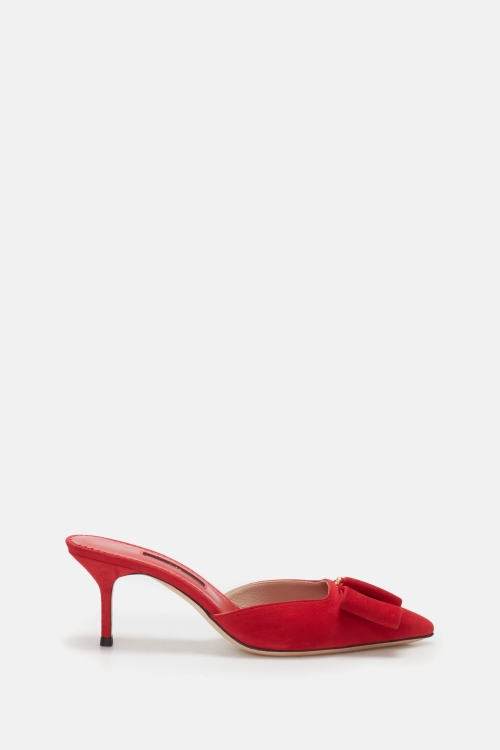 LACITO INSIGNIA 45 SUEDE SLINGBACK PUMPS