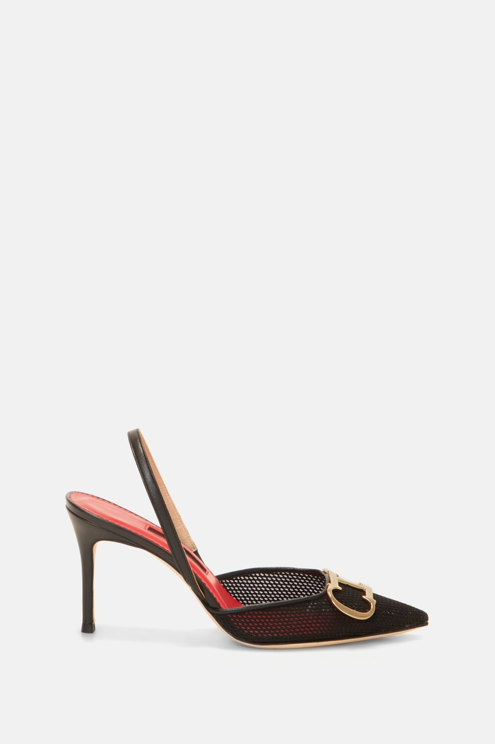 Initials Insignia 80 Mesh slingback pumps