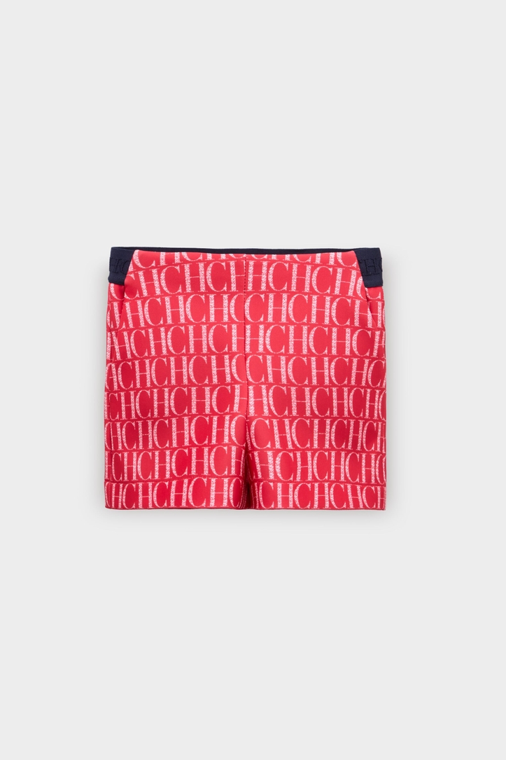 Print Neoprene Bermuda Shorts