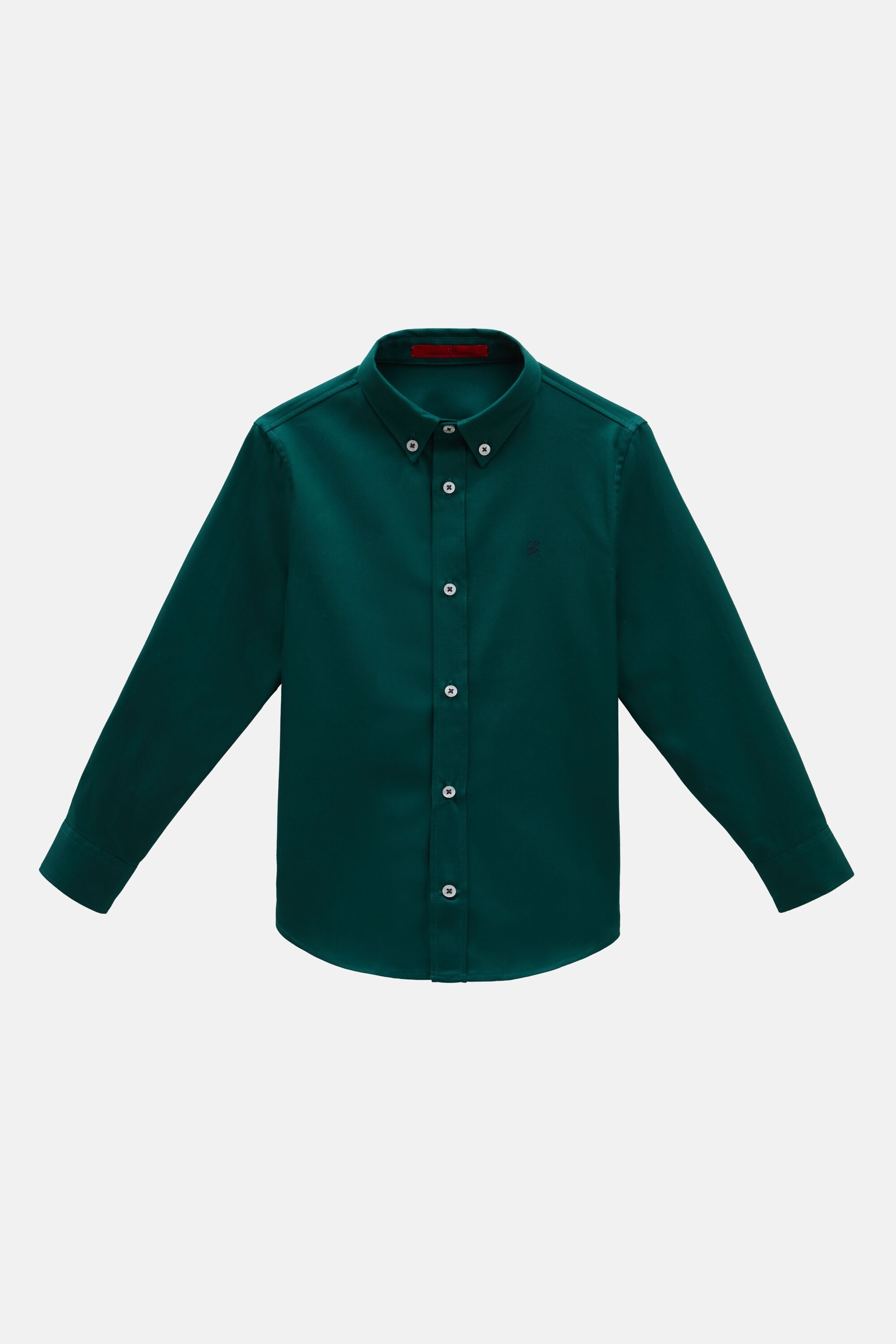 Twill Shirt with Grosgrain