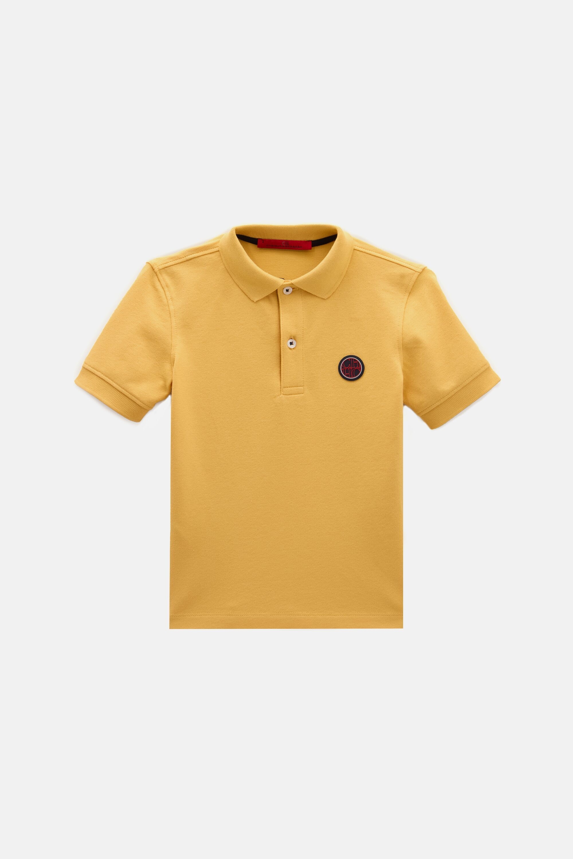 Stretch piqué polo shirt