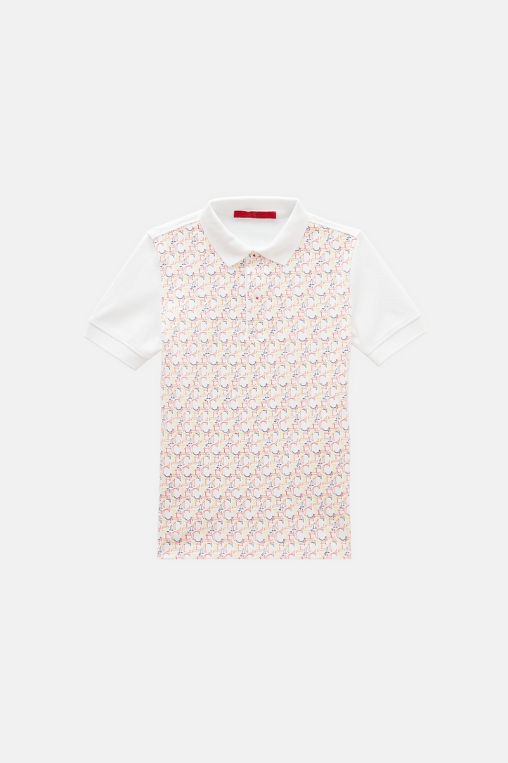 CH print piqué polo shirt