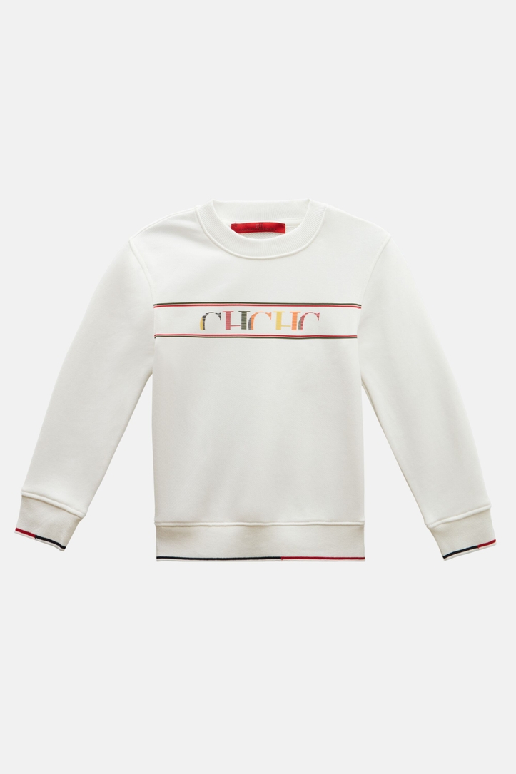 CH band embossed sweatshirt