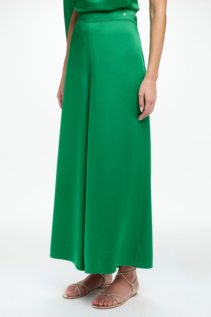 Satin Crepe Palazzo Pants