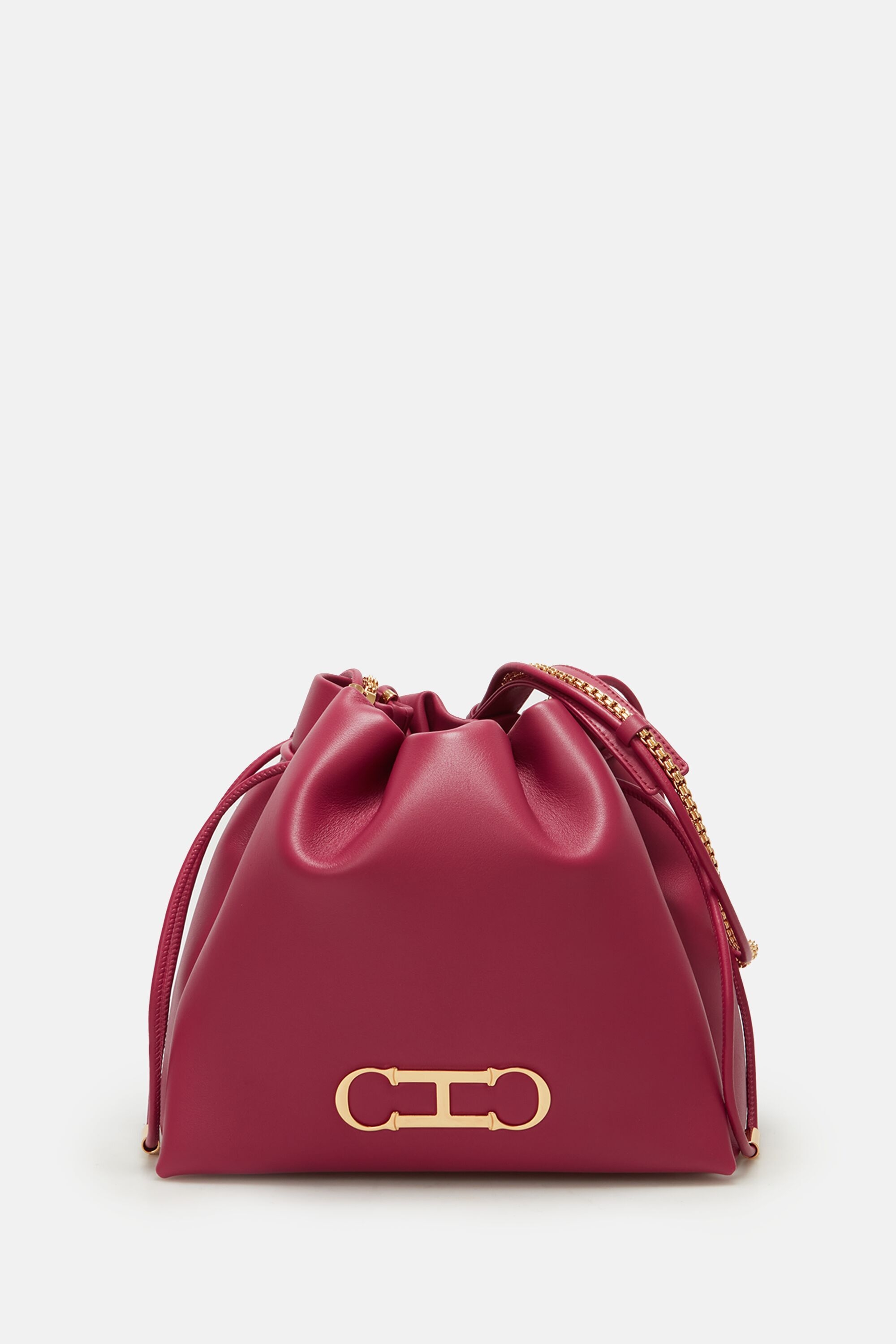 Initials Insignia Soft Bucket | Bolso de hombro mediano