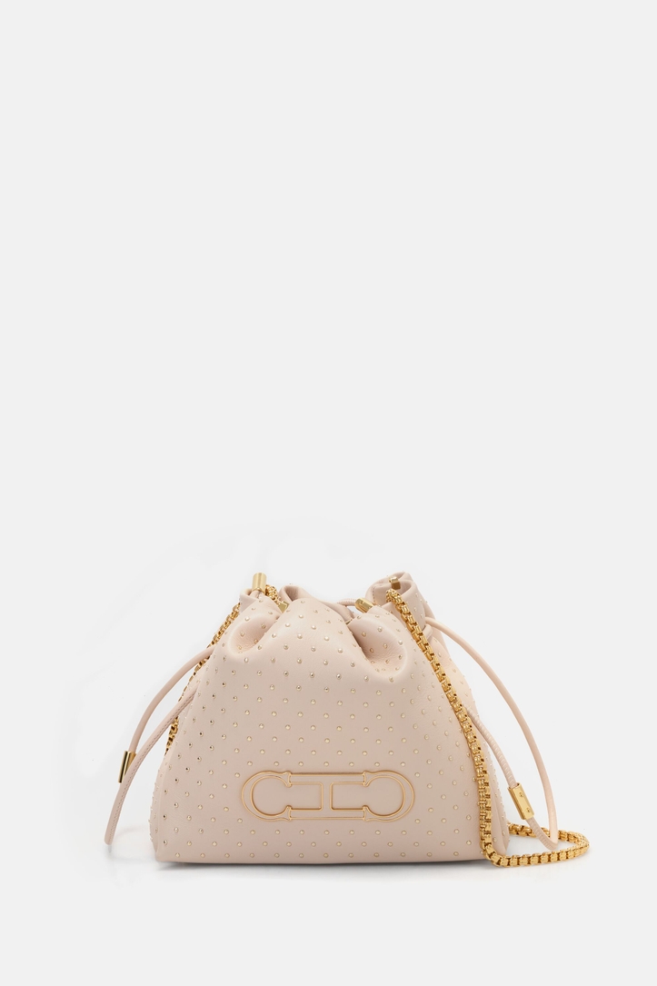 Initials Insignia Soft Bucket | Small Crossbody Bag