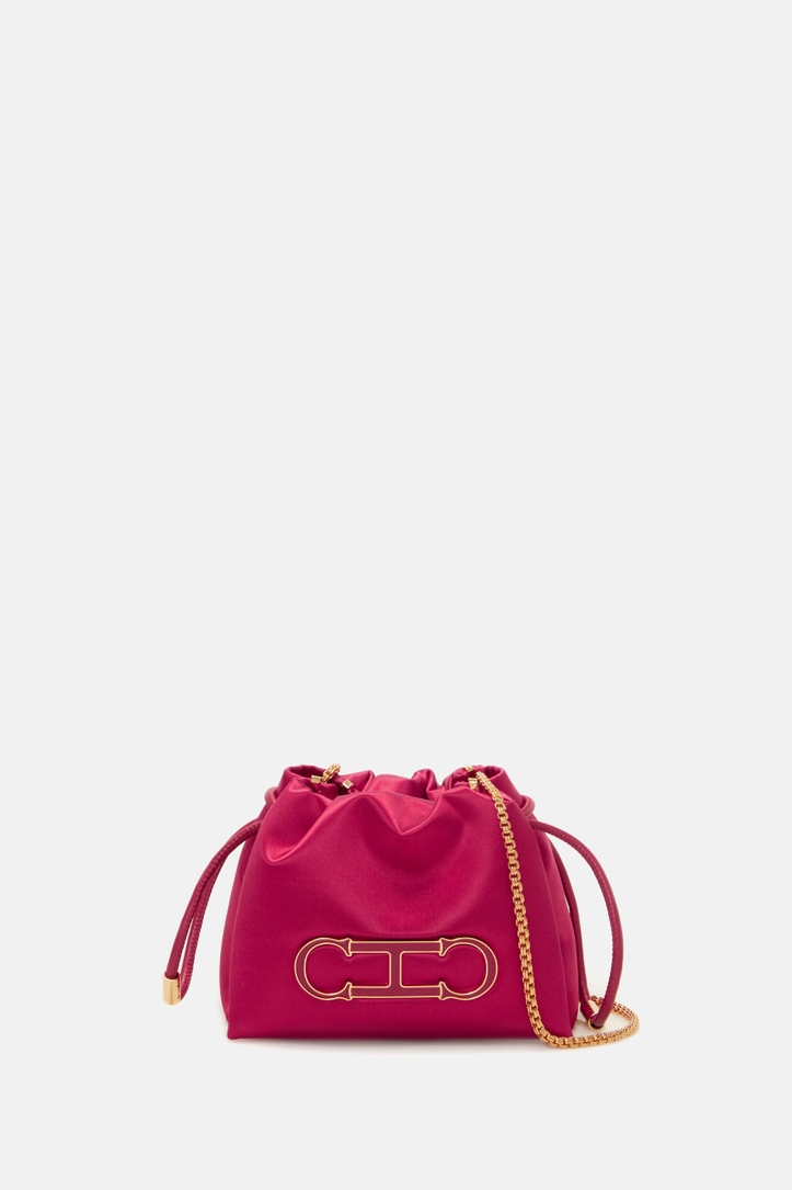 Initials Insignia Soft Bucket | Mini crossbody bag