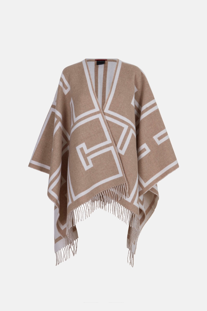 Poncho reversible de lana merino CH 2020