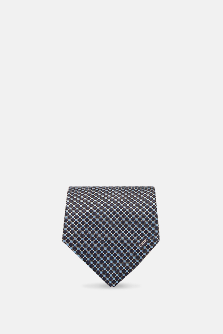 Silk tie with motif