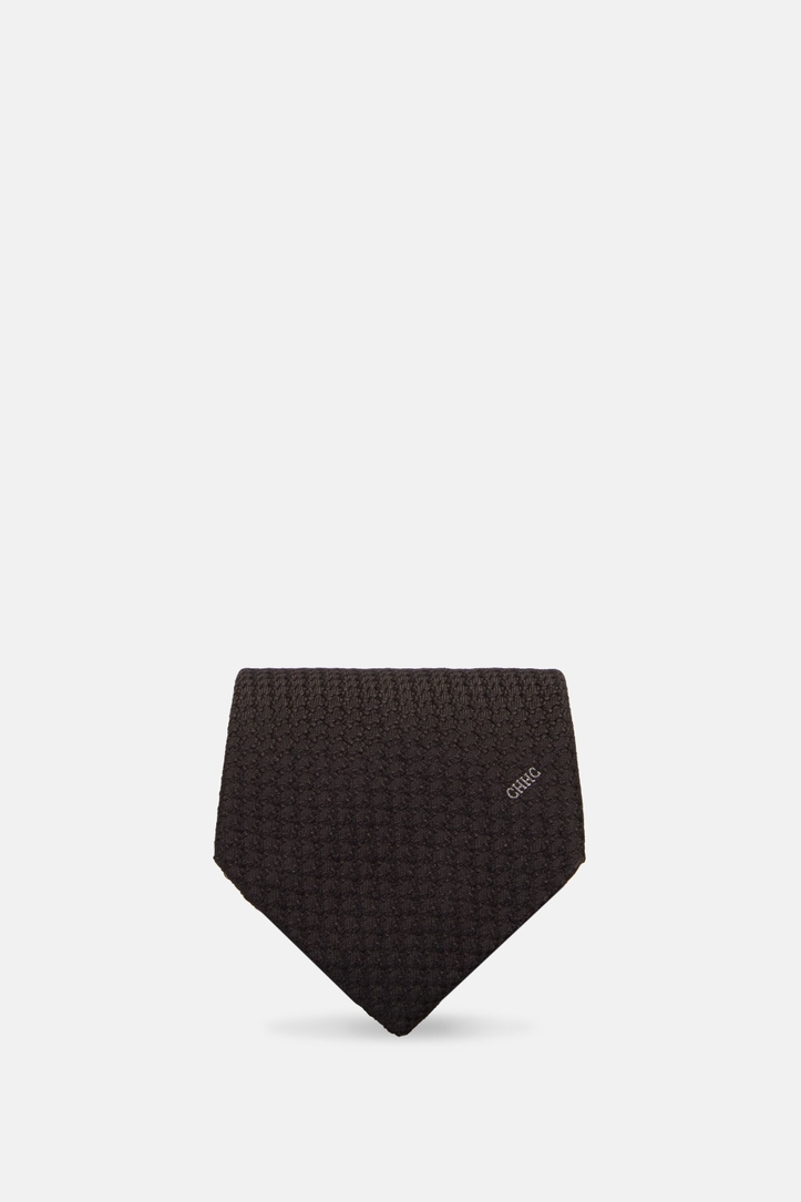 Structured silk tie